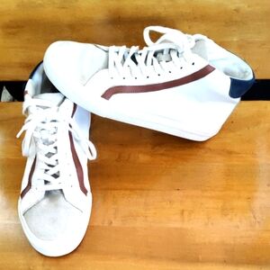 Madewell Sidewalk Hi-top Sneakers With Color Block Leather Size 8 Model MC 702